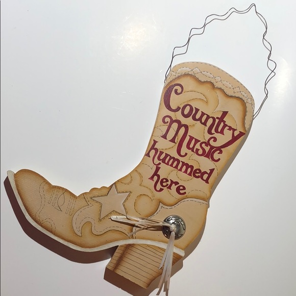 Other - Country music hummed here. Cowboy Boot sign